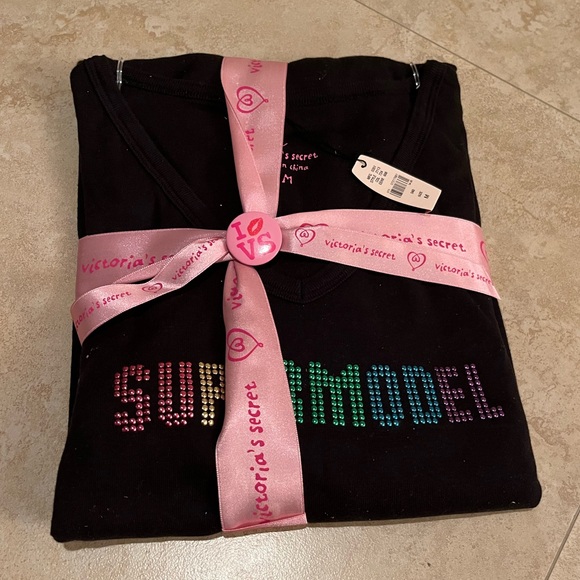 NWT VICTORIA SECRET LONG SLEEVE PJ SLIP DRESS SIZE M - Picture 5 of 7